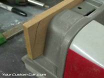 cut wood for door panels