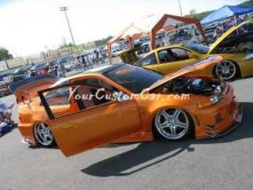 Scr8pfest 11 car show orange civic fiberglass