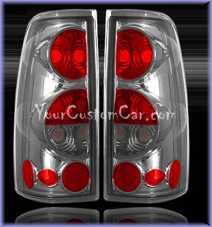 chevrolet silverado tail lights, custom tail lights, chrome tail light, silverado tail light, sierra tail light, 99-06 chevrolet taillights