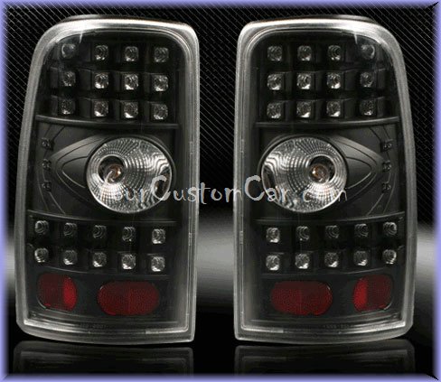 tahoe led taillights, suburban led taillights, yukon led taillights, custom tahoe suburban yukon, 00-06, chevrolet led