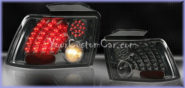 mustang led taillights, mustang lights, custom mustang, ford mustang led,