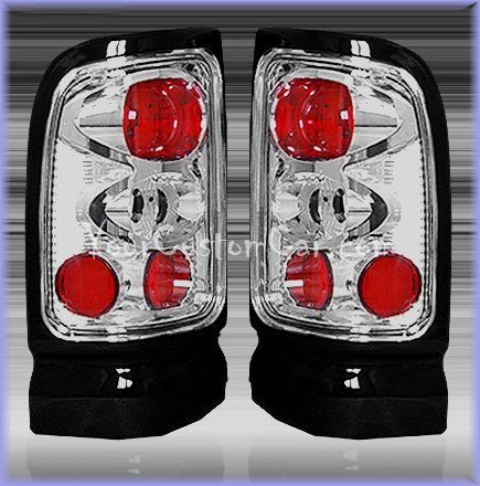 dodge ram tail lights, custom tail lights, chrome tail light, ram tail light, 94-01 dodge taillights