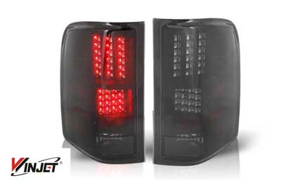 silverado led taillights, sierra led taillights, custom silverado, custom sierra, 07-09, chevrolet led