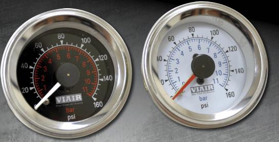 air, gauge, viair, 160, psi, dual, 2, needle, air suspension, tank