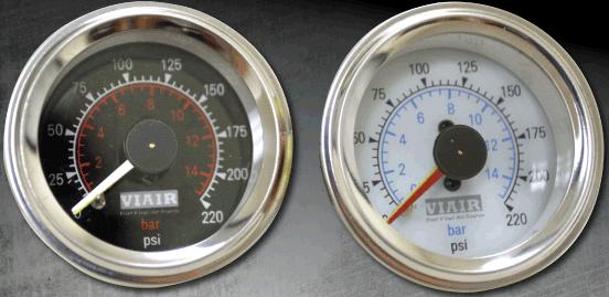 air, gauge, viair, 220, psi, dual, 2, needle, air suspension, tank