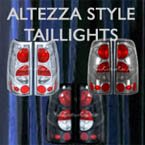 custom tail lights, taillights, altezza, chrome, black, smoke