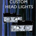 custom head lights, car head lights, headlights, custom, truck, projector