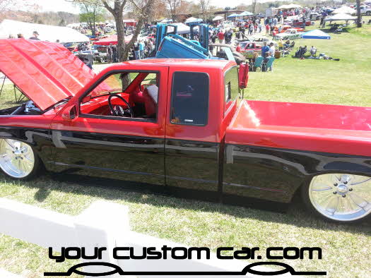 layed out at the park, 2013, custom sanoma, yourcustomcar, truck show, car show, custom minitruck