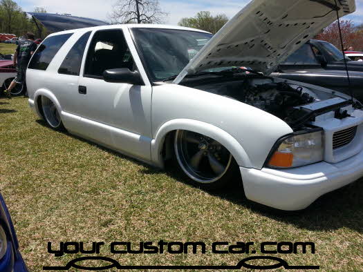 layed out at the park, 2013, yourcustomcar, truck show, car show, custom blazer