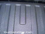 truck bed stake hole shave, rhino liner truck bed