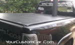 truck bed stake hole shave, rhino liner truck bed, stack through bed cover