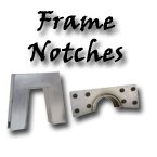 Rear frame step notches for axle clearance at your custom car